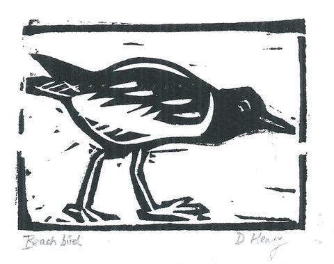 Beach Bird Framed Print - by Damian Henry