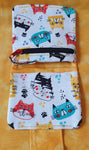 Wallet in Colourful Cats Fabric- by Lucy Jackson