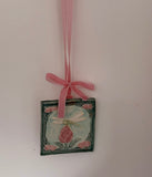 Wall hanging ceramic small - by Claire Farmer - Little Bird Ceramics