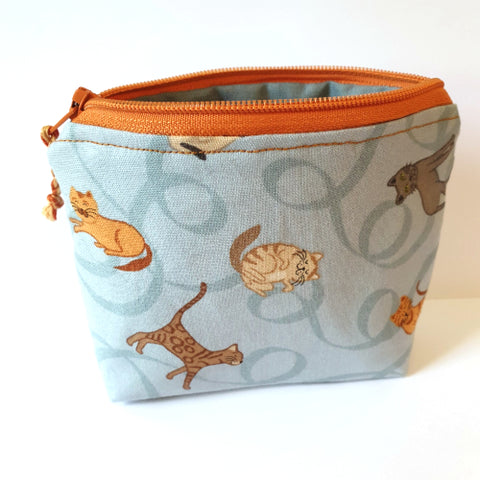 Blue Cats Purse - by Lucy Jackson Designs