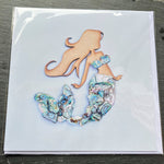 Paua Shell Print Greetings Cards - by Mhairi Sim - Girl Paua