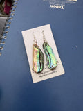 Natural shaped Paua Shell  Earrings - by Mhairi Sim - Girl Paua