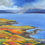 'Autumn, Sound of Sleat, Skye' Framed Original oil by Gillian Kingslake