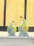 'Ripening Pears' - Unframed Original Watercolour By Gillian Kingslake