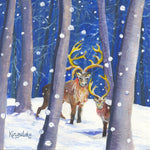 'Watching for Santa' Framed Original Watercolour by Gillian Kingslake