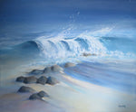'Spindrift' Framed Original Oil by Gillian Kingslake
