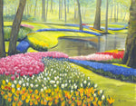 'Spirit of Spring, Keukenhof Gardens' Framed Original Oil by Gillian Kingslake