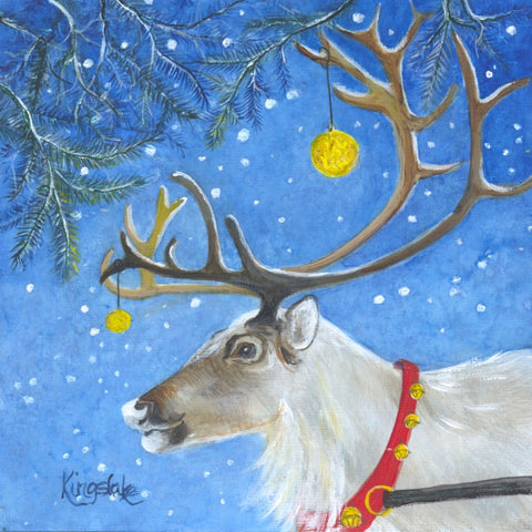 'Feeling Festive' Framed Original Acrylic by Gillian Kingslake