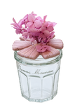 Pink ceramic flower jar, background removed