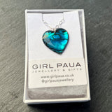 Paua Pendants on Sterling Silver Chain PP17 - by Mhairi Sim - Girl Paua