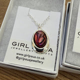 Paua Pendants on Sterling Silver Chain PP17 - by Mhairi Sim - Girl Paua