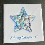 Paua Shell Print Christmas Cards - by Mhairi Sim - Girl Paua