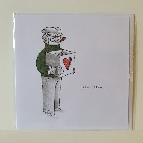 Box of Love Greetings Card - by Keith Pirie