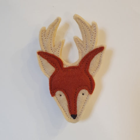Stag Felt Brooch - by Lucy Jackson