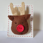 Reindeer Brooch - by Lucy Jackson