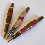 Segmented Turned Wooden Pens by Neil Paterson