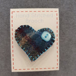 Wool Heart Brooches - by Lucy Jackson