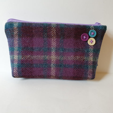 Purple Wool Purse - by Lucy Jackson