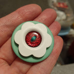 Button Stack Christmas Brooches - by Lucy Jackson
