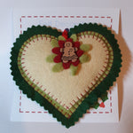 Hearts and Trees Felt Hanging Decoration - by Lucy Jackson