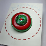 Button Stack Christmas Brooches - by Lucy Jackson