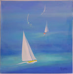 'Aegean Sailing' original Oil by Gillian Kingslake
