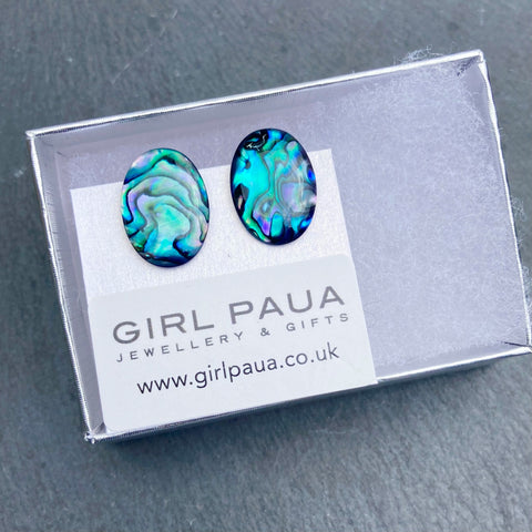 Paua Shell Cufflinks - by Mhairi Sim - Girl Paua