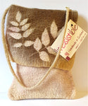 Leaf Design Felted Bag- by Lynn Ramsbottom - Irresistible Felt