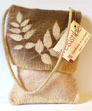 Leaf Design Felted Bag- by Lynn Ramsbottom - Irresistible Felt