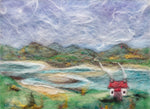 Loch Gruinart Bothy on Slate - by Lynne McGill - LinPin