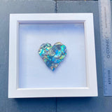 Paua Shell Mosaic Box Frames - by Mhairi Sim - Girl Paua