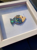 Paua Shell Mosaic Box Frames - by Mhairi Sim - Girl Paua