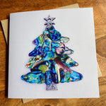 Paua Shell Print Christmas Cards - by Mhairi Sim - Girl Paua