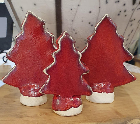 Ceramic Festive Trees by George Thom