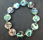 Beautiful Paua Shell  & Silver Ball Bracelet - by Mhairi Sim - Girl Paua