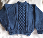Chunky Kids Sweater Blue by Caroline Bruce