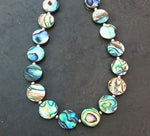 Beautiful Paua Shell & Silver Ball Necklace - by Mhairi Sim - Girl Paua