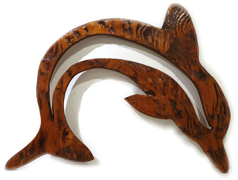 Dolphin Wooden Wall Art by Eric Lewis