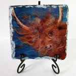 Highland Cow on Slate - by Lynne McGill - LinPin