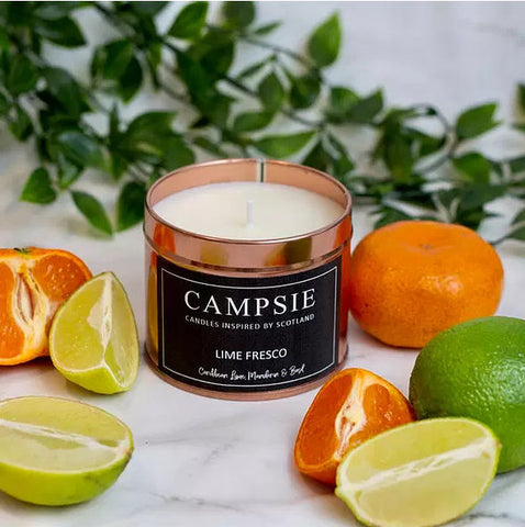 Lime, Basil & Mandarin Scented Candle - by Kirsty Hope