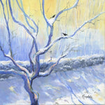 'Winter Sunshine' unframed original Acrylic painting by Gillian Kingslake