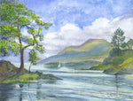 'Summer on Loch Lomond' Framed Original Watercolour by Gillian Kingslake