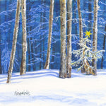 'Christmas Forest' Framed Original Watercolour by Gillian Kingslake