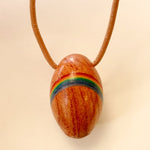 Rainbow Wooden Pendant by Neil Paterson