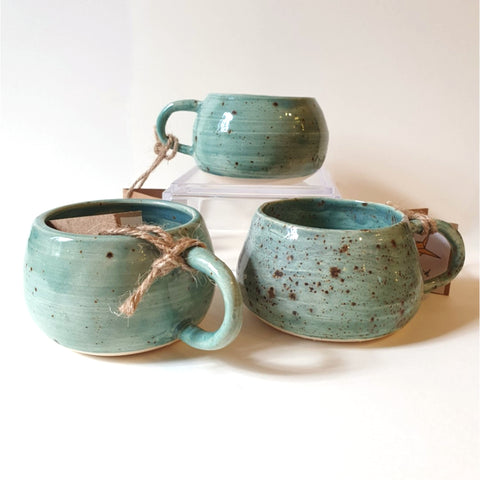 Speckled Collection Tea Cups- by Claire Farmer - Little Bird Ceramics