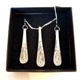Spoon Pendant and Earrings Set - by Jennifer Crockett - JayCee Designs