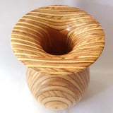 Striped Pattern Turned Wooden Vase by Neil Paterson