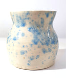 White & Blue Bud Vases - by Claire Farmer - Little Bird Ceramics
