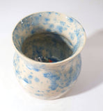 White & Blue Bud Vases - by Claire Farmer - Little Bird Ceramics