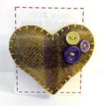 Wool Heart Brooches - by Lucy Jackson